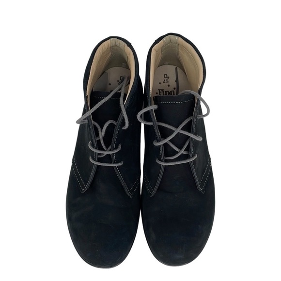 Finn Comfort Boots NWOT Ankle Booties Black Nubuck Leather Mostar US Women’s 7 - Picture 3 of 12